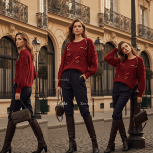 HARLEIGH RED SWEATER