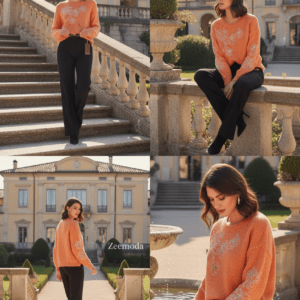 ZHURI ORANGE SWEATER