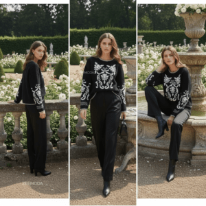 ZENDAYA BLACK SWEATER