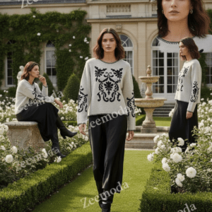 ZENDAYA OFF-WHITE SWEATER