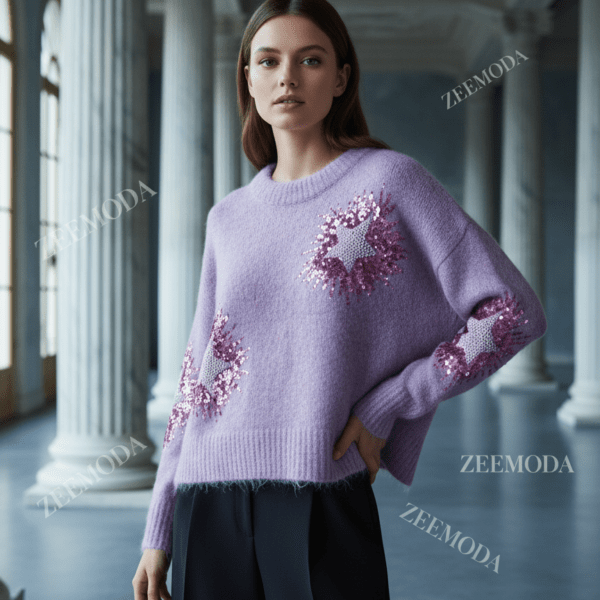 HADLEIGH MAUVE SWEATER